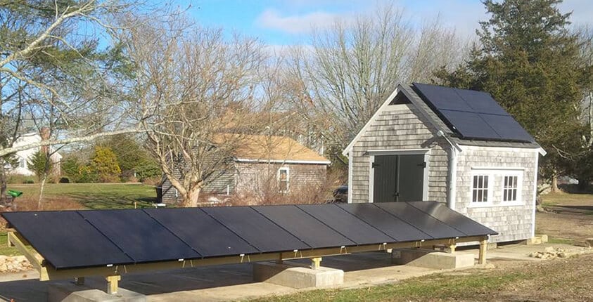 ground mounted solar installation in dartmouth, ma.