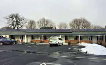 resort in Harwich, MA with rooftop solar insulation.