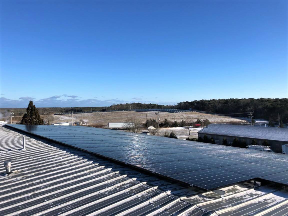 Orleans Cape Cod commercial solar - Fancy Cape Cod commercial solar array in Orleans, Massachusetts. Installed by My Generation Energy