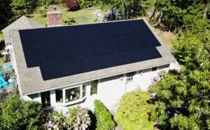 A home in Chatham MA (on Cape Cod) with solar panels.