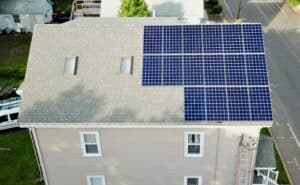 A Brockton, MA home (in Greater Boston) with a solar array installed by My Generation Energy.