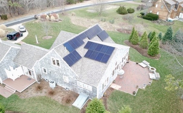 My Generation Energy installed this solar array on a home in Eastham, Massachusetts