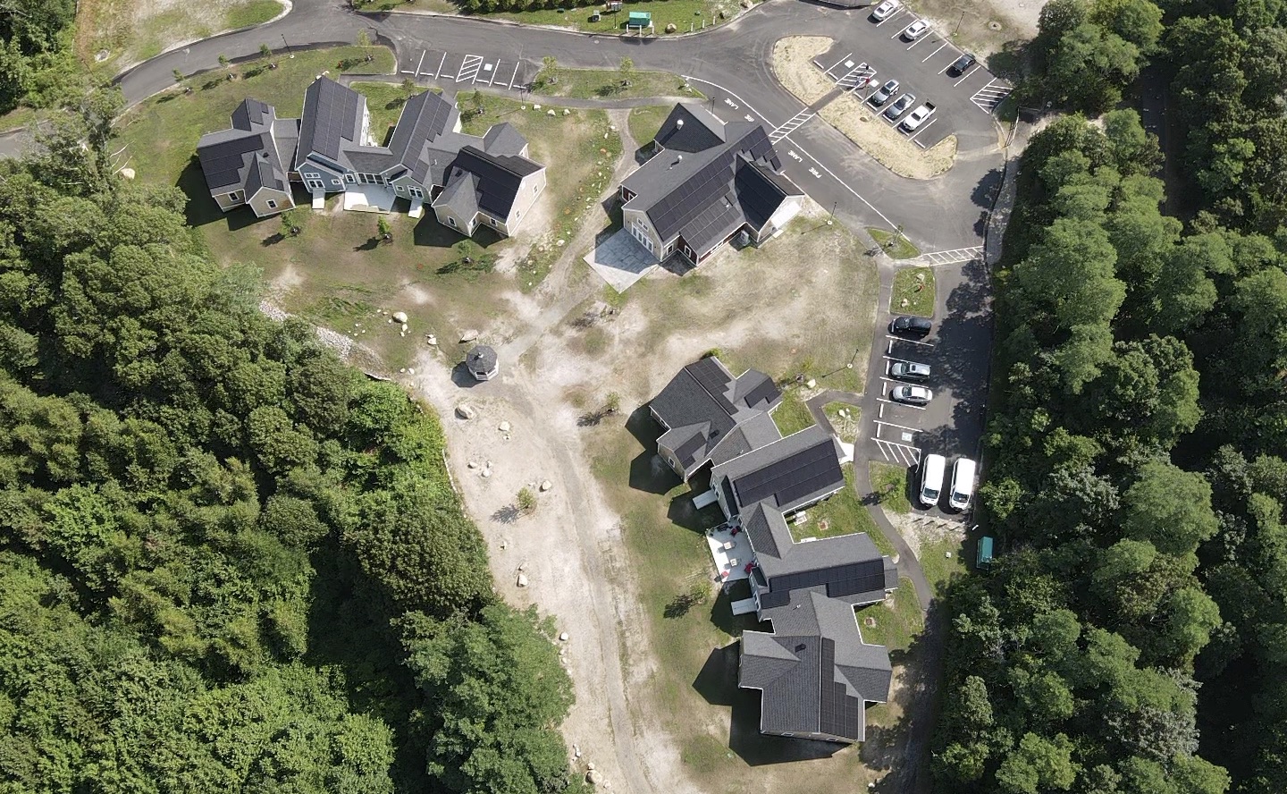 solar on the roof of cape cod village, an innovative autistic community in orleans, massachusetts