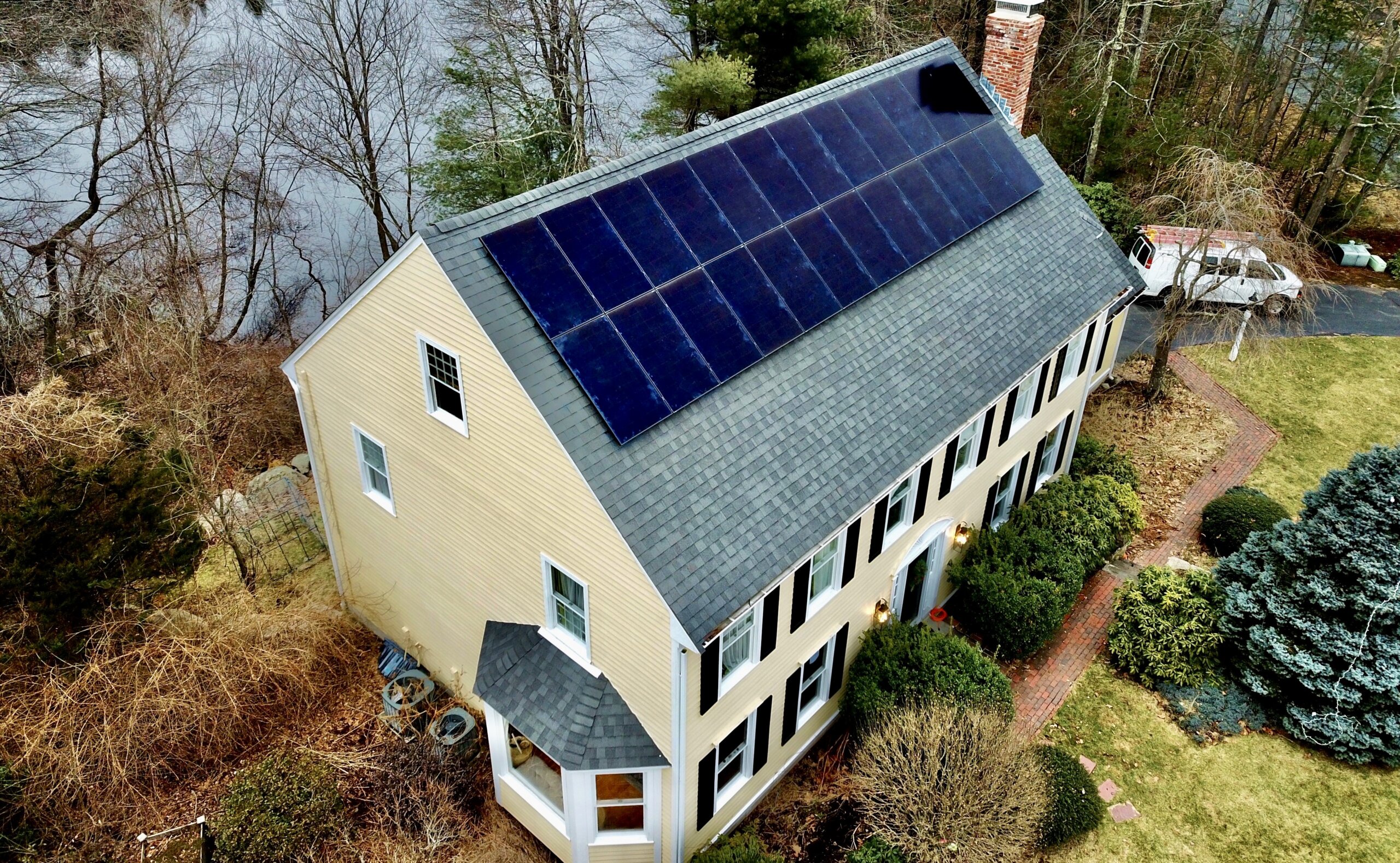 Medfield residential solar installation completed by My Generation Energy in Greater Boston.