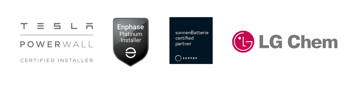 solar battery logos tesla sonnen enphase LG