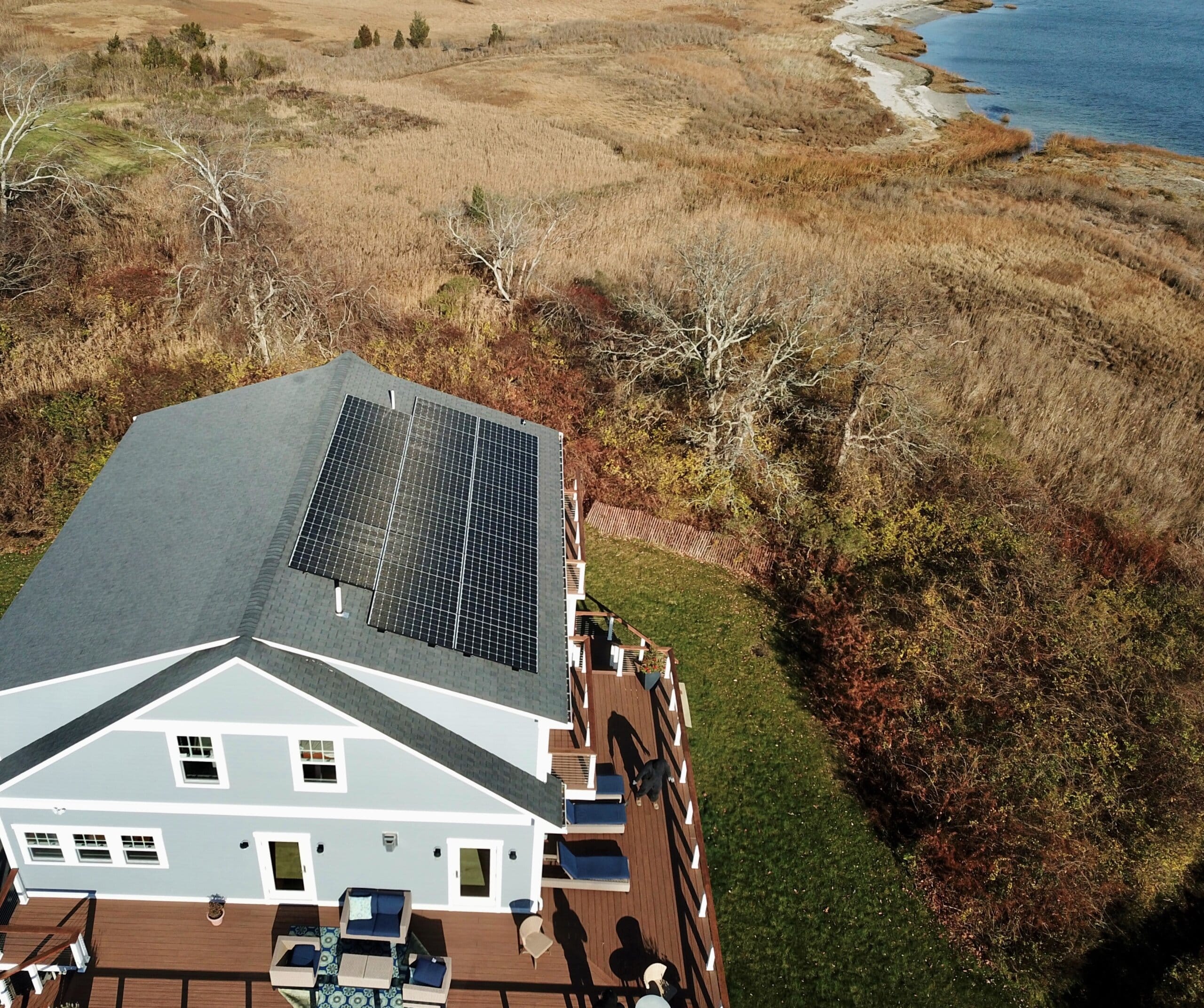 house on cape cod with solar panels