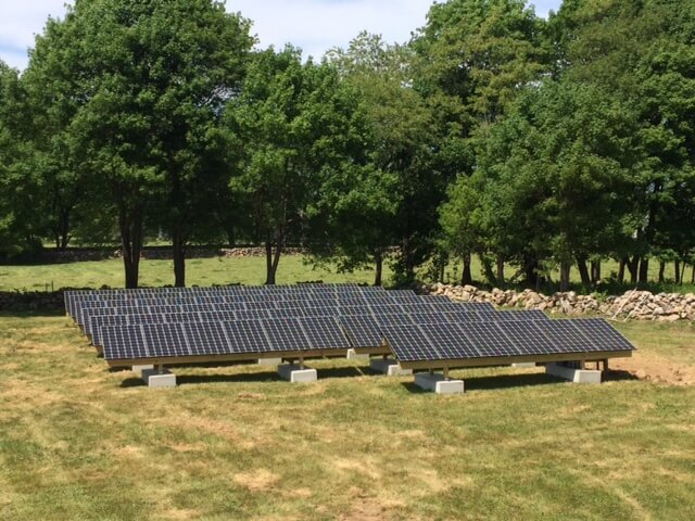 westport massachusetts residential ground mount solar installation