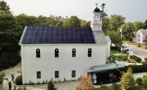 Wellfleet Preservation Hall commercial solar installation by My Generation Energy