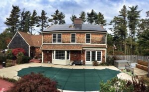 This home's solar installation paid for itself in just 4.5 years! Residential solar installation in Plymouth, Massachusetts. Installed by My Generation Energy.